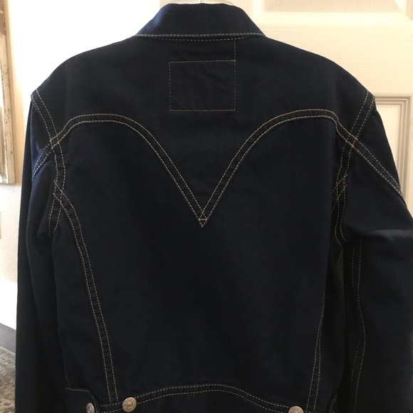 VTG Style Levi’s Type 1 Dark Wash Denim Jacket - Picture 4 of 5